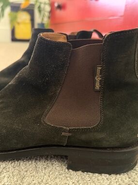 Russell & Bromley Burlington Suede Chelsea Boots Men’s Size 43 Olive Green